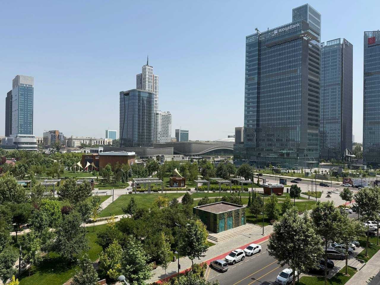 Ташкент Сити ЖК Бульвар 3-комн 7/7 104 м²+терраса 180 м² коробка