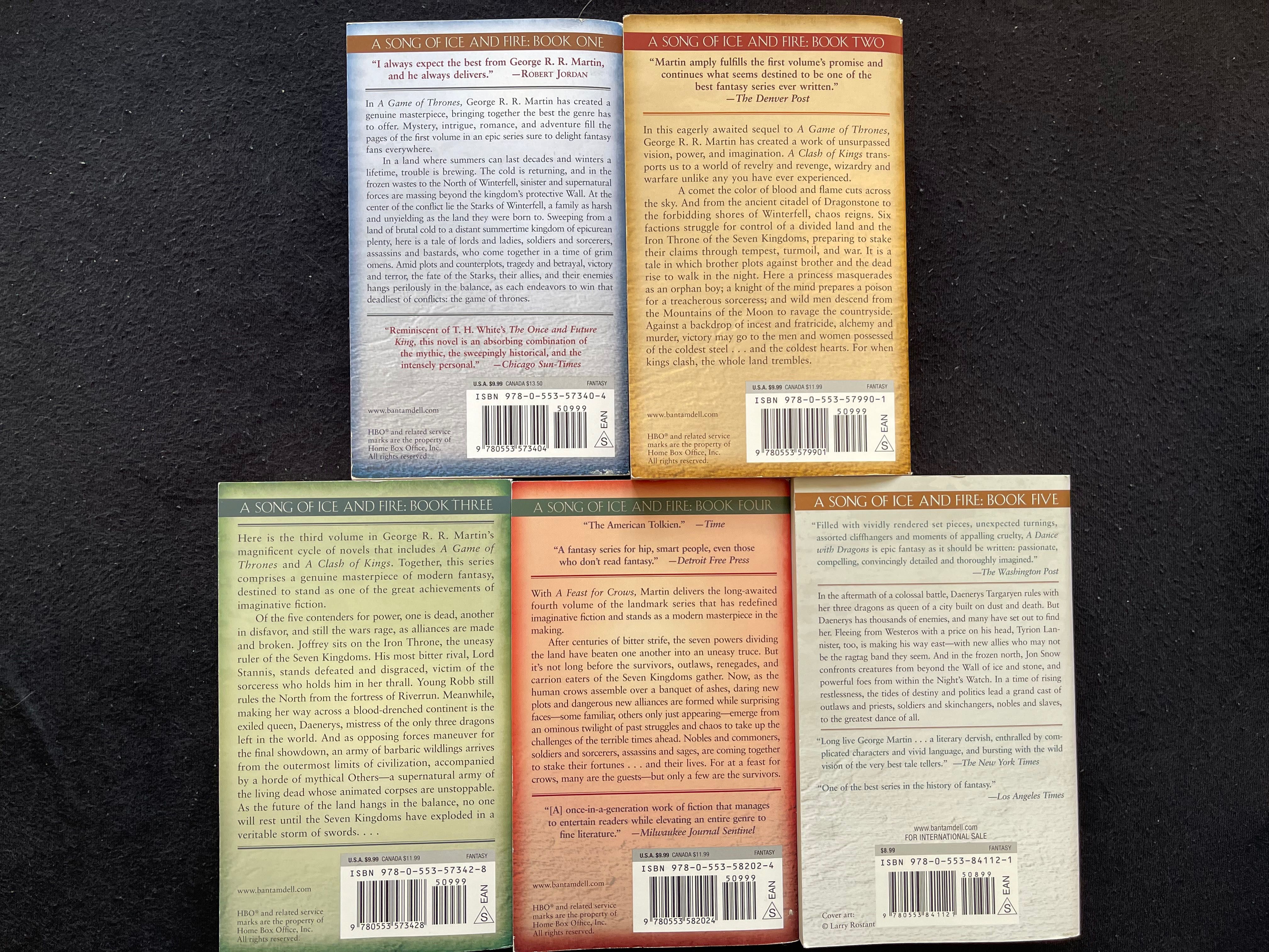 G.R.R.Martin - A Song of Ice and Fire (Game of Thrones) 1-5
