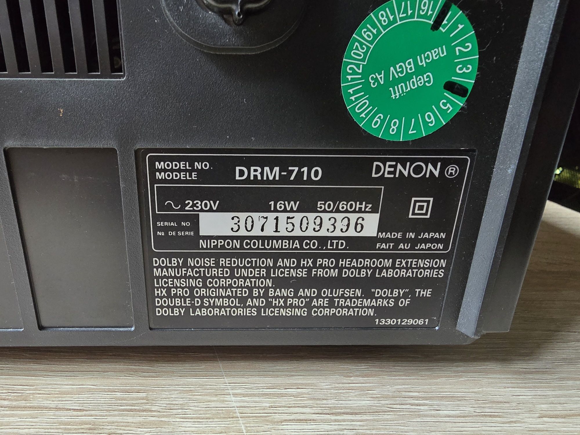 Denon DRM-710 3 head