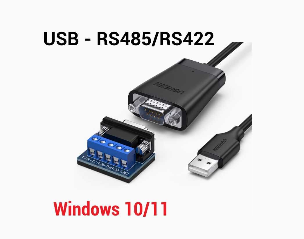 Адаптер кабель конвертер USB DB9 RS485 Переходник USB 2.0 - RS-485