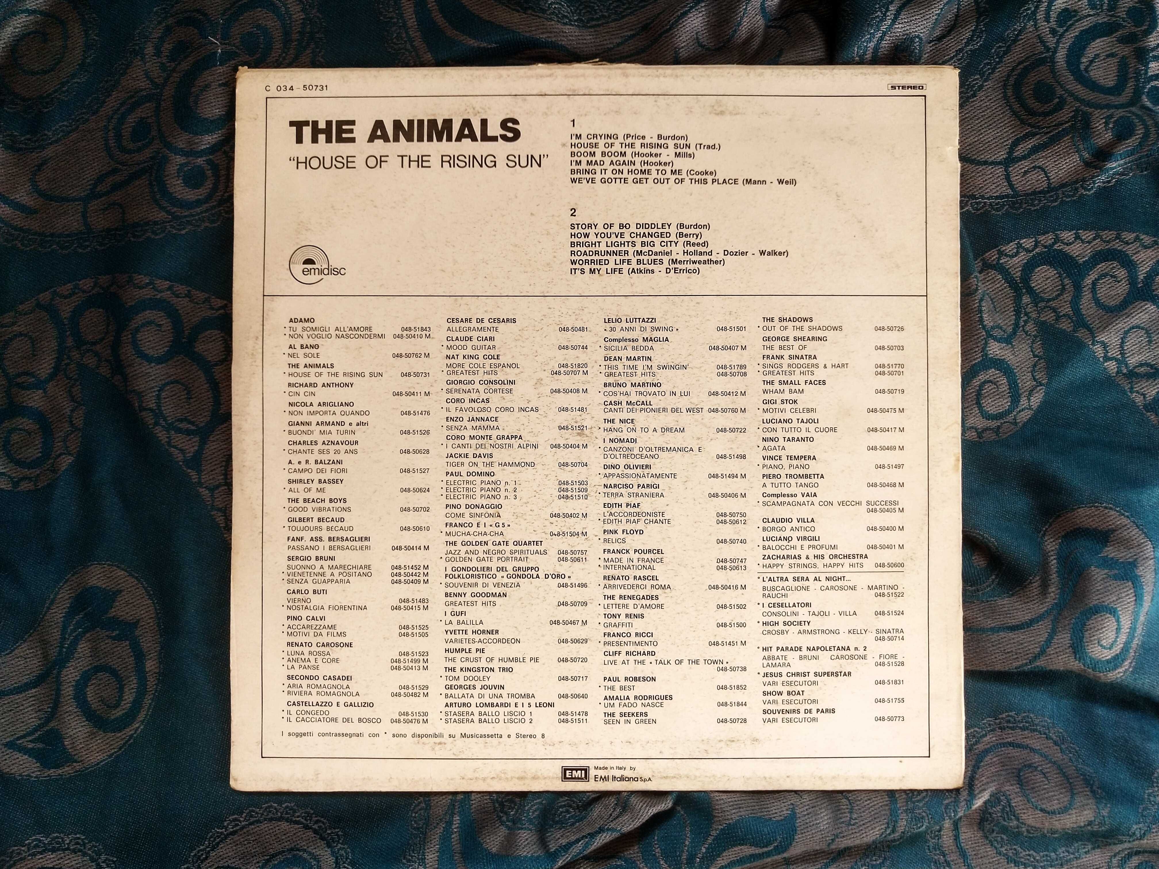 Vinyl The Animals House Of The Rising Sun