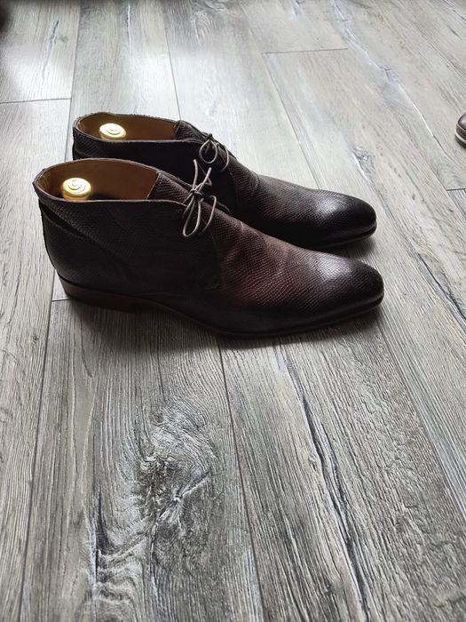 Ghete din piele naturala mărimea 44 culoare maro