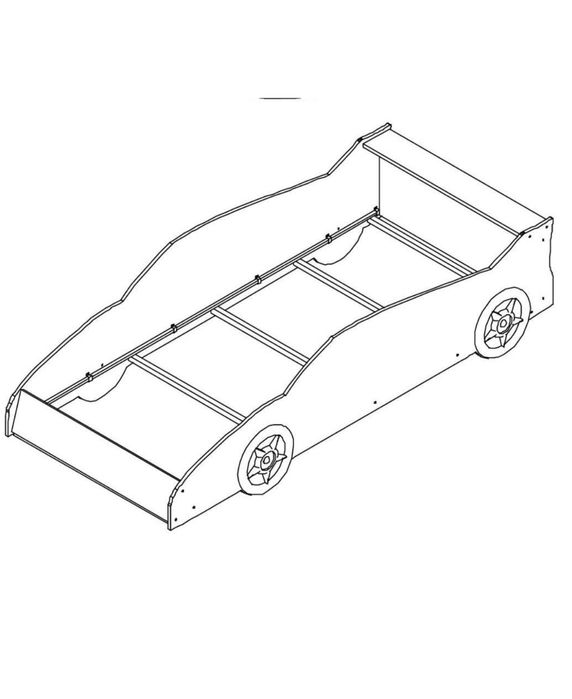 Pat pentru copii 90/200 nu include salteaua si somiera