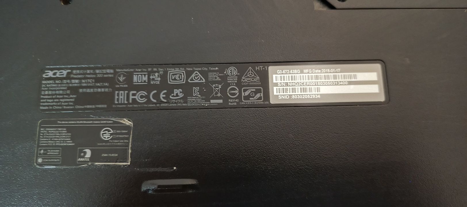 GAME Acer predator helios 300 игровой