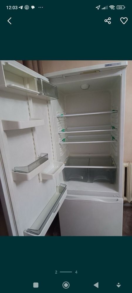 Продается двух камерный холодильник