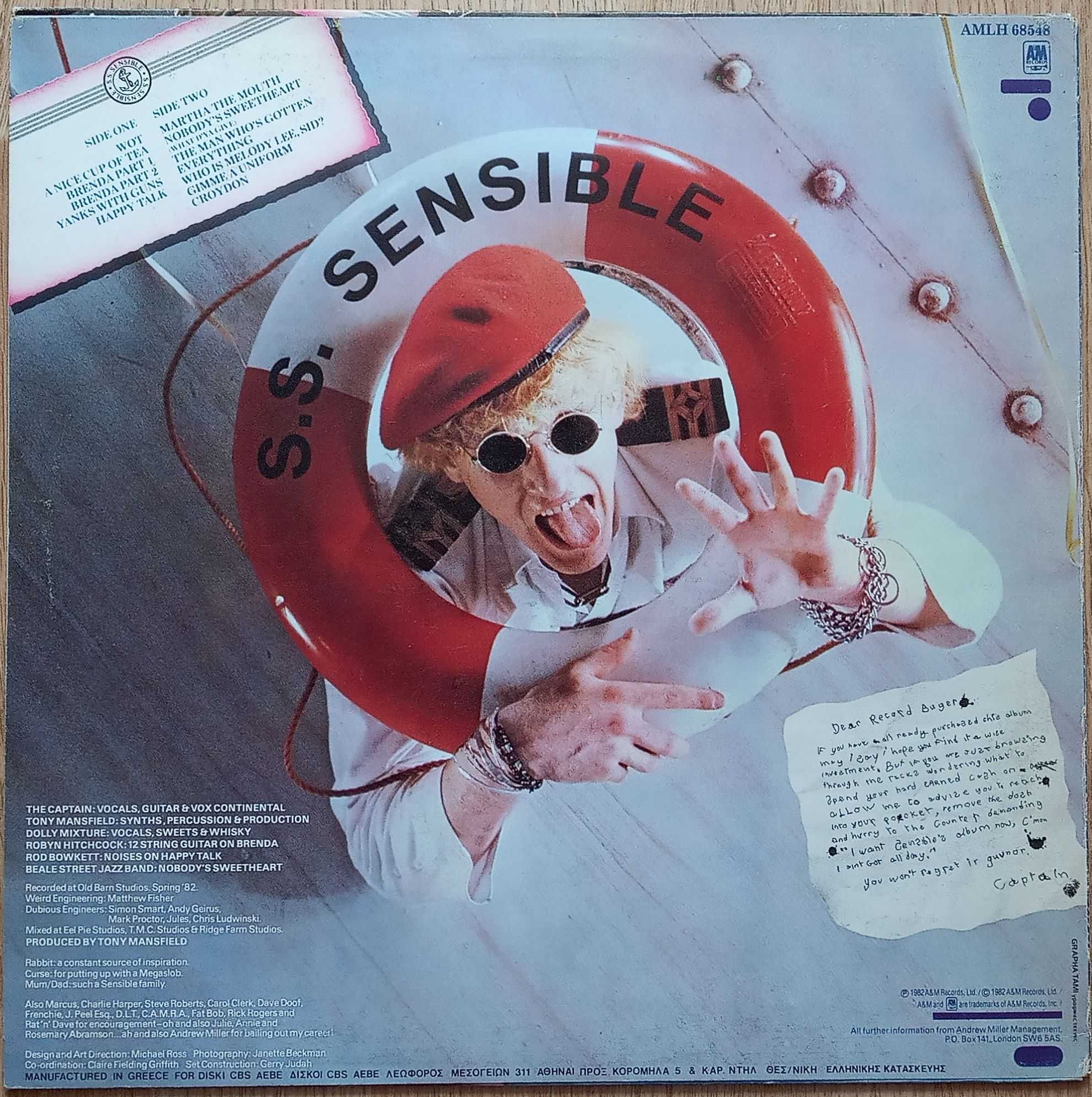 disc vinil Captain Sensible – Women And Captains First (1982)