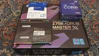 NEW комплект Z790 Aorus Master X, i9-12900K, DDR5 32 GB 7200, 2 TB M.2