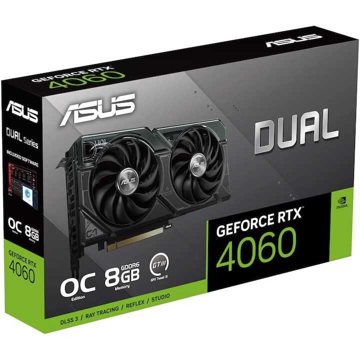 Placa video ASUS Dual GeForce RTX 4060 OC 8GB*FACTURA*GARANTIE