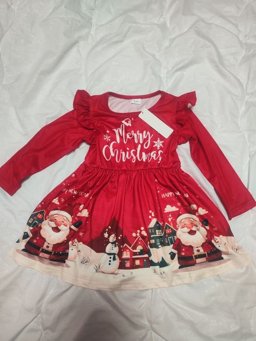 Коледни детски роклички ,нови