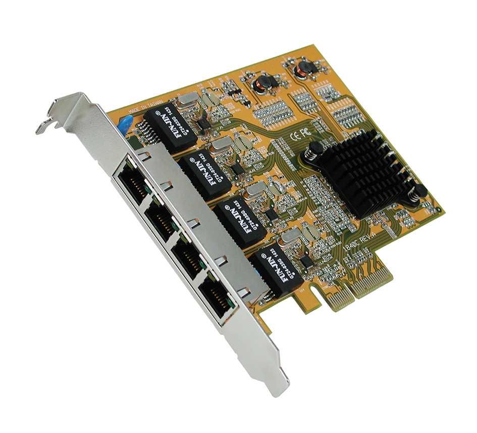 Card Ethernet 1Gigabit LAN PCIe x4 cu 4 porturi