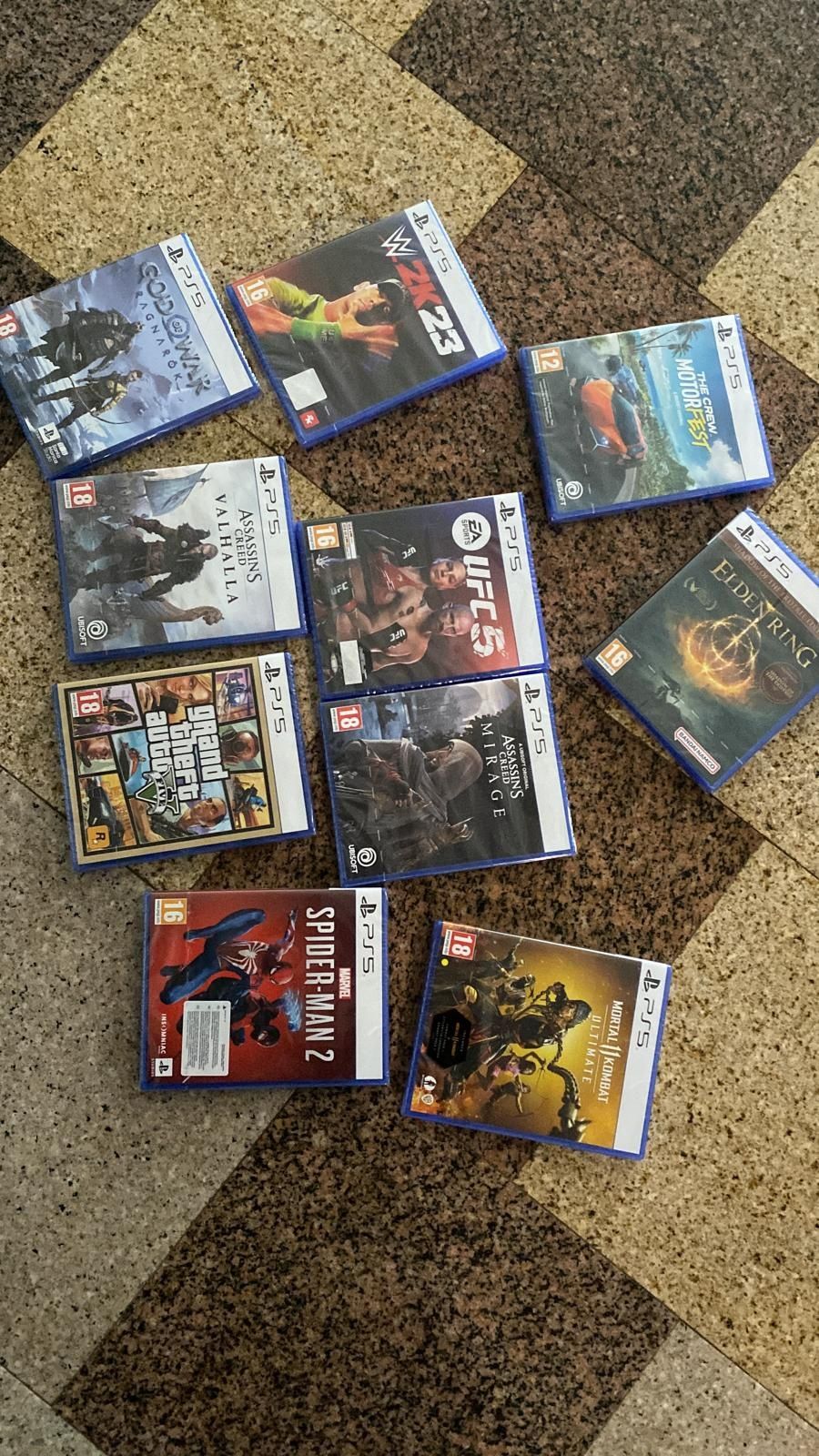 fc25 ufc5 God of warrangarok spider man2 gta5