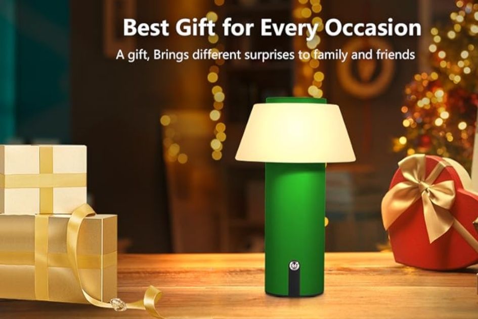 Lampă de Masă LED Fără Fir – Reîncărcabilă, Tactilă, Reglabilă