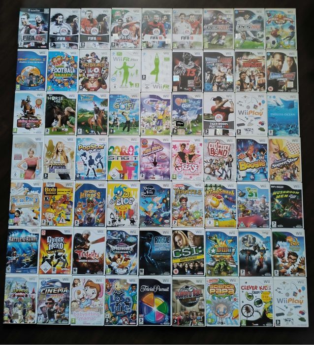 Wii Fifa Pes Golf Guitar Hero Wii Fit Plus Boogie Wii Play Clever Kids