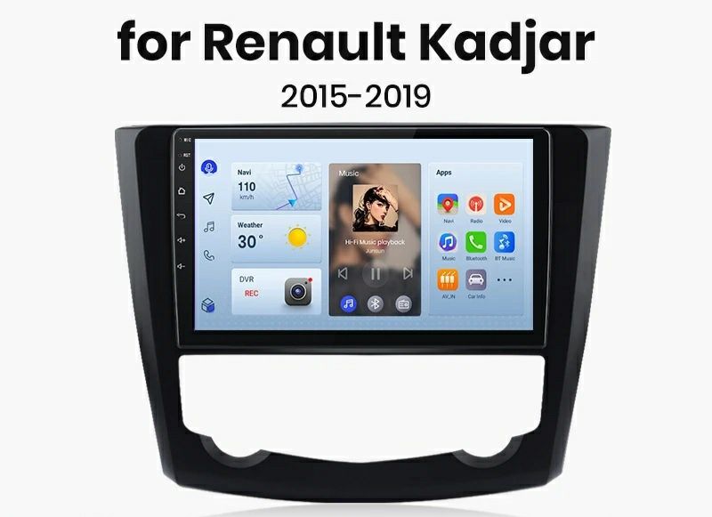 Navigatie Android dedicata Renault Kadjar (2015-2019)