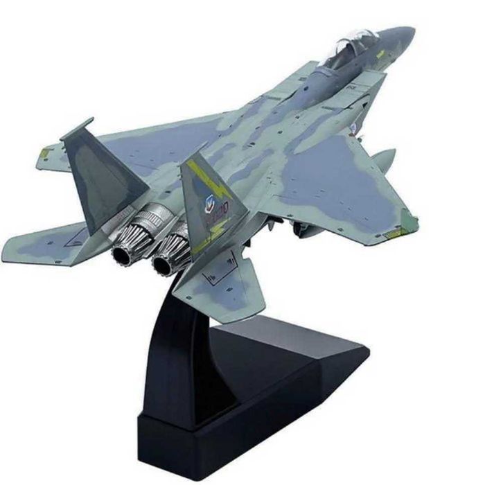 Macheta avion metalica F-15C Super Eagle USA 1:100 19cm