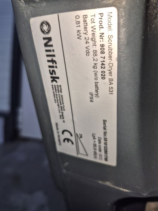 Masina de spălat pardoseli Nilfisk BA 531