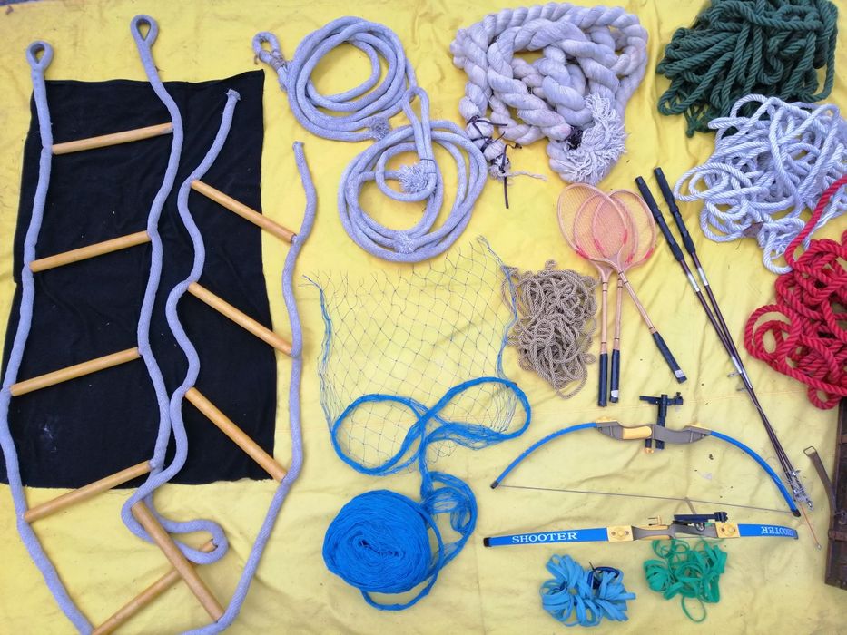 Лестничка в детскую.для-взр-спор.угол.лук,дет-подростк.канатки.конечки