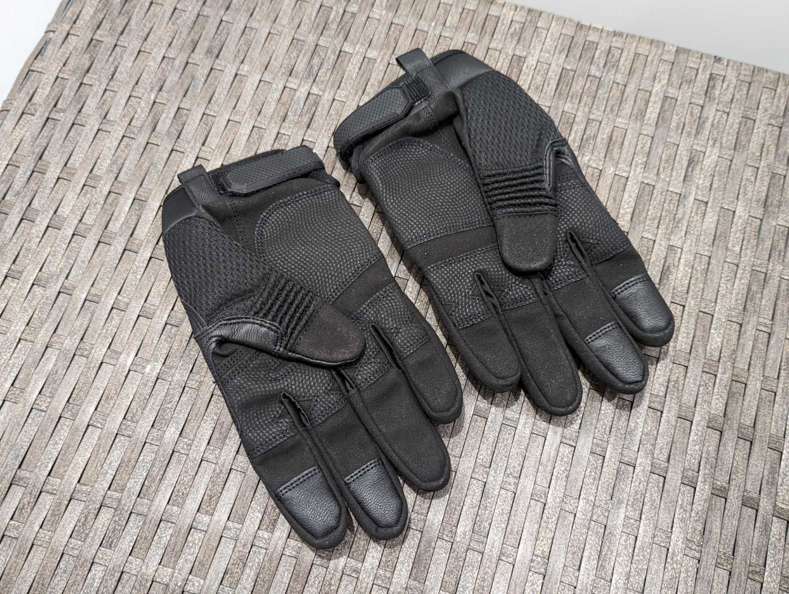 Manusi moto cu protectii Piele/Textil , marime: M si XL