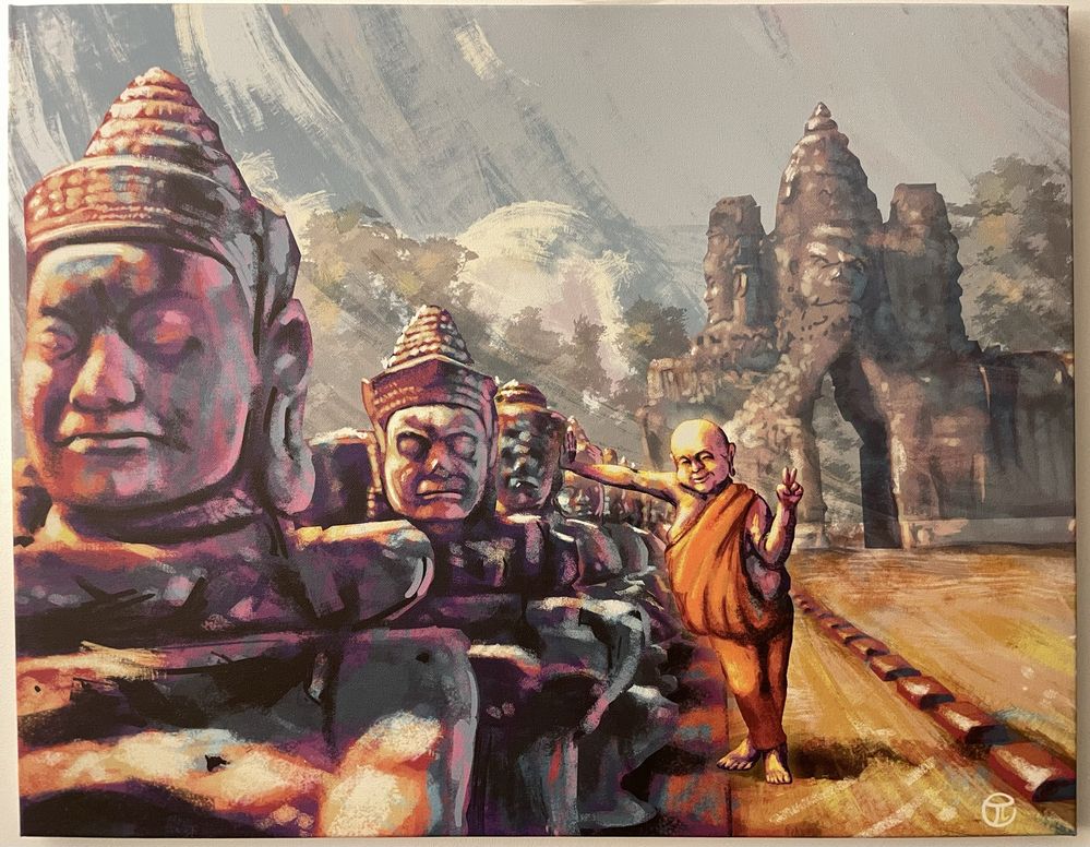 Tablou canvas printat Buddha
