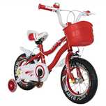 Bicicleta copii 3-5 ani Kids BMX Princess JSX1404, rosu cu alb