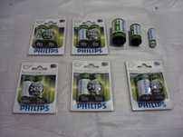 acumulatori AA(R6) Philips 2450 mAh cu adaptor R14,set 2buc