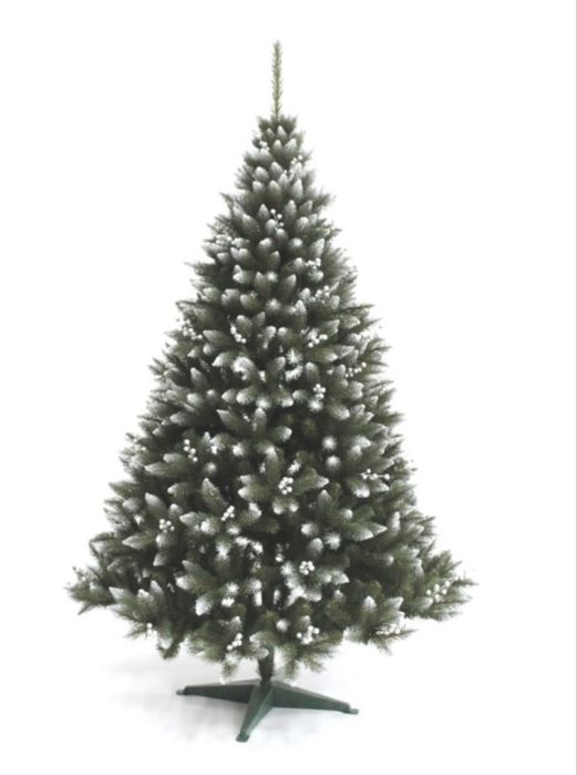 Brad artificial de Craciun / Verde nins/ Verde cu varfuri albe