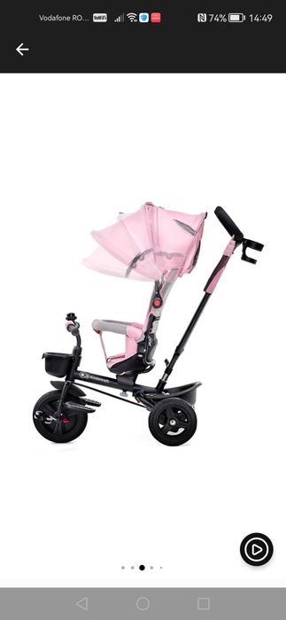 Tricicleta Kinderkraft Aveo, roz