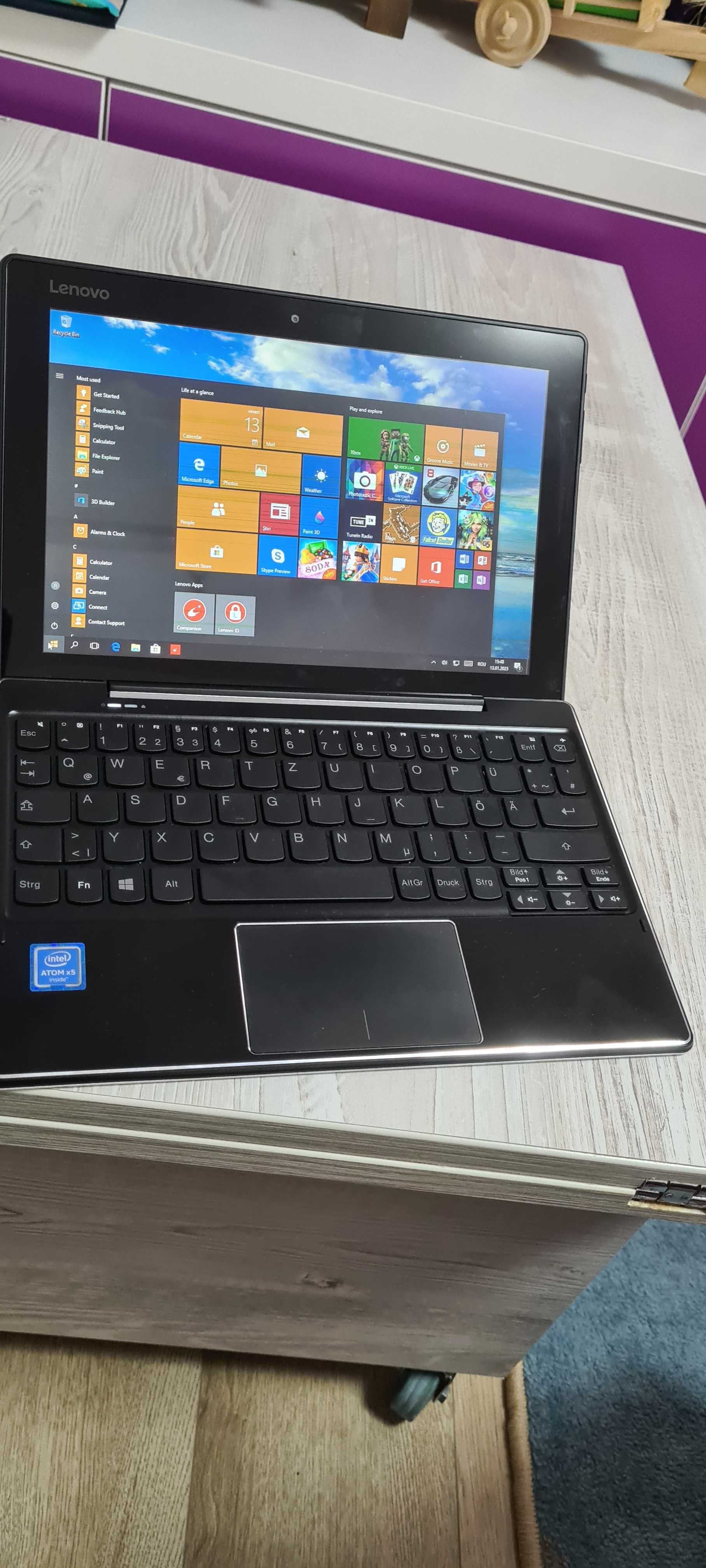 Tabletă Lenovo + tastatura ,display 10 inch