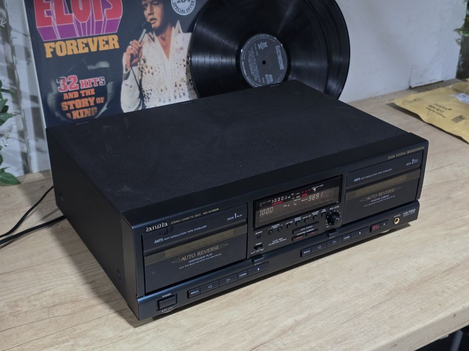 Dublu deck AIWA AD-WX828, autoreverse, recorder, hifi stereo