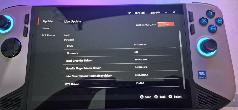 MSi Claw 8Ai+ Consola portabila PC