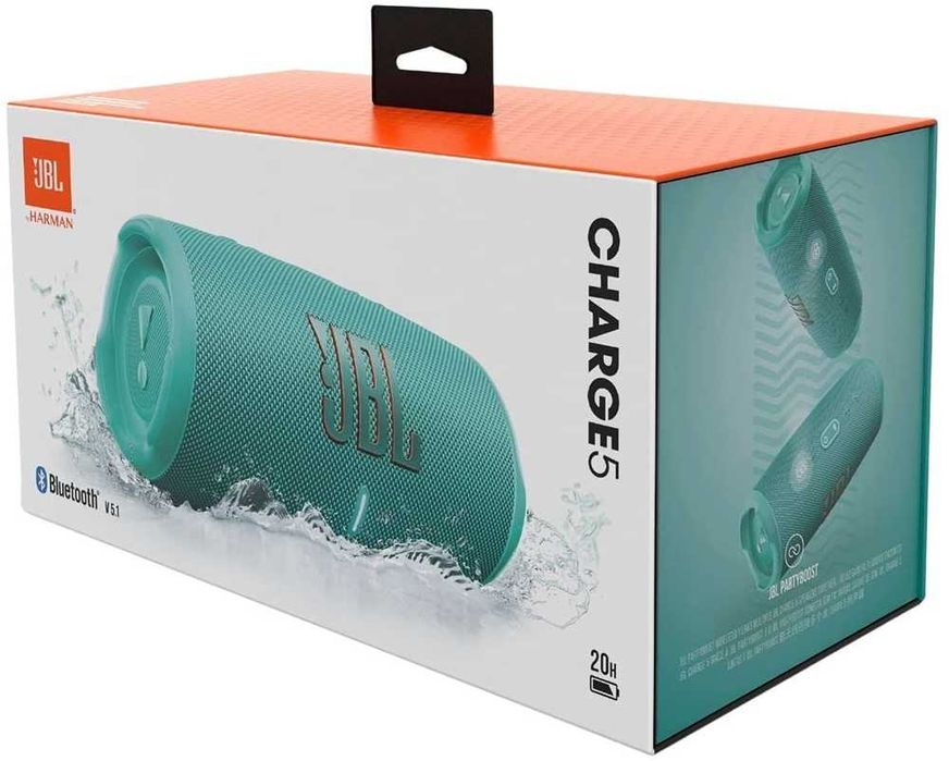 Boxa portabila JBL Charge 5, Bluetooth, Pro Sound,Powerbank, Turcoaz