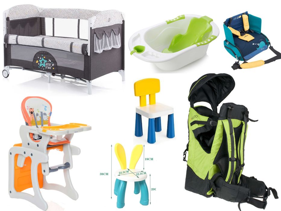 Set mobilier /articole copii 1-5 ani (patut, cadita, rucsac munte..)