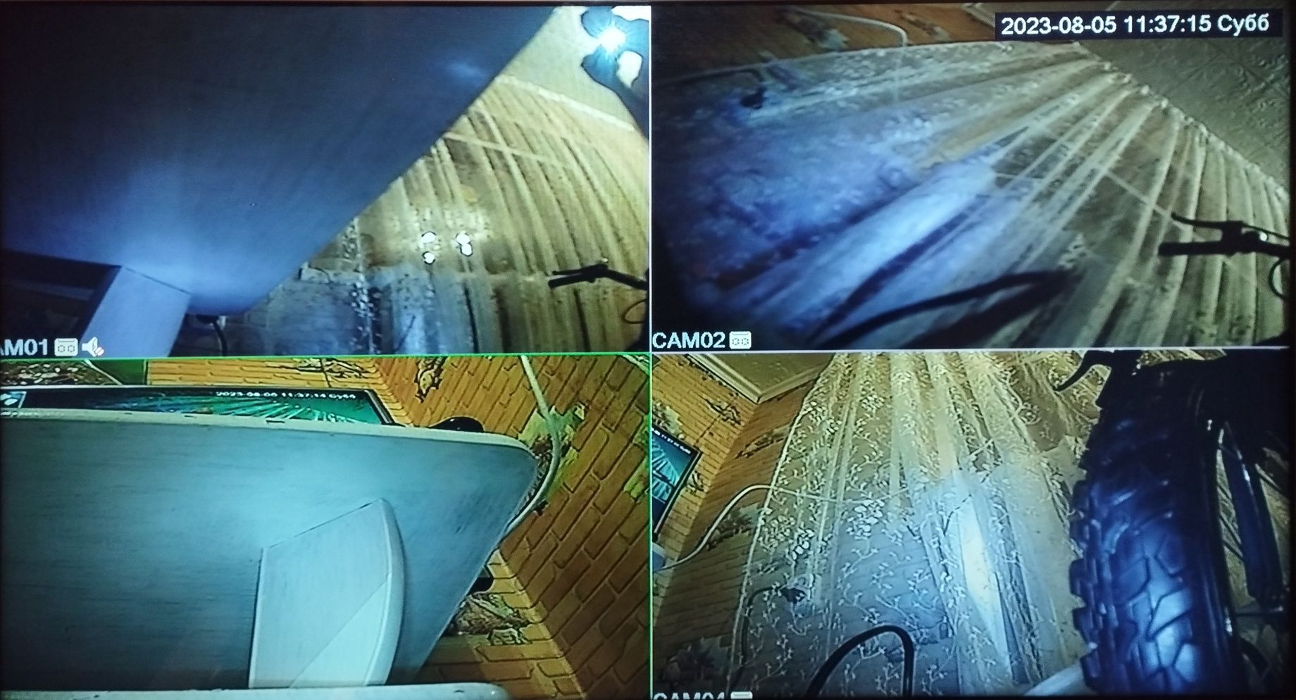 Комплект аналогового видеонаблюдения 4 камеры
