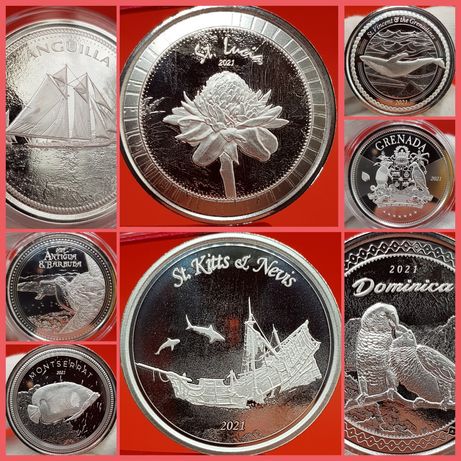 SUA Scottsdale Mint EC8 2021 TOATA+ monede lingou argint 999