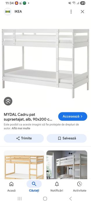 Vand pat suprapus cu saltele