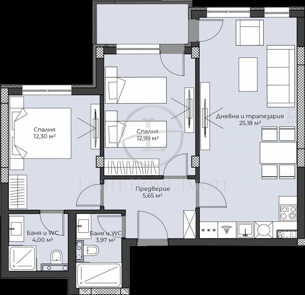 Продава се Тристаен апартамент в Пловдив, Христо Смирненски - 101 кв.м за 1302 €/кв.м - Снимка #5