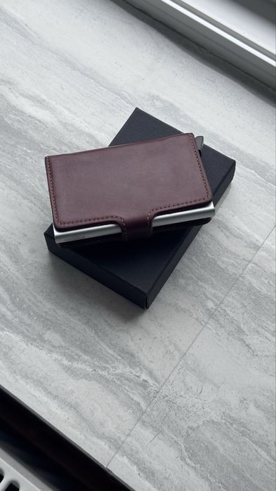 Portofel piele naturala, card-holder slim original Secrid