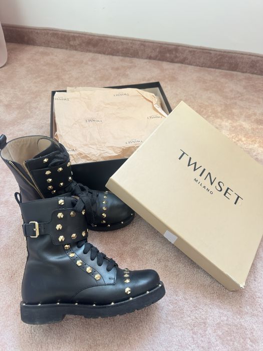 Боти естествена кожа Twinset