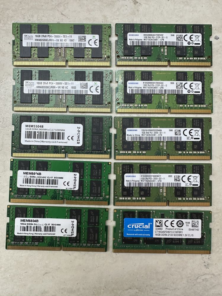 Memorii Ram 16 Gb DDR4 sodim