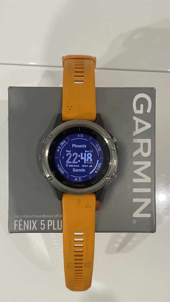 Смарт-часы Garmin Fenix 5 Plus Sapphire Titanium