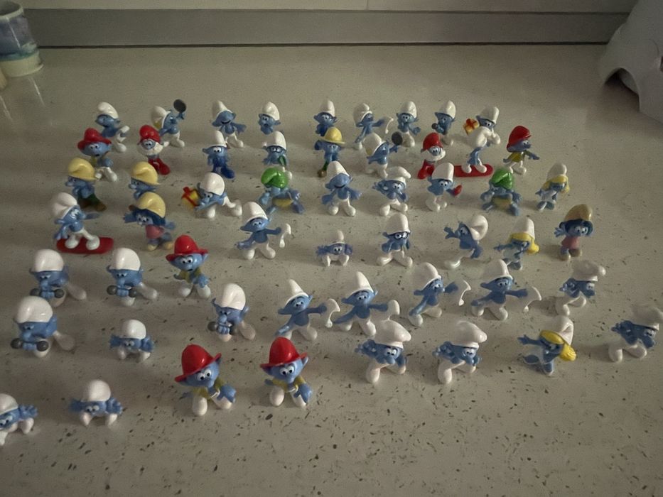 Strumfii , figurine kaufland