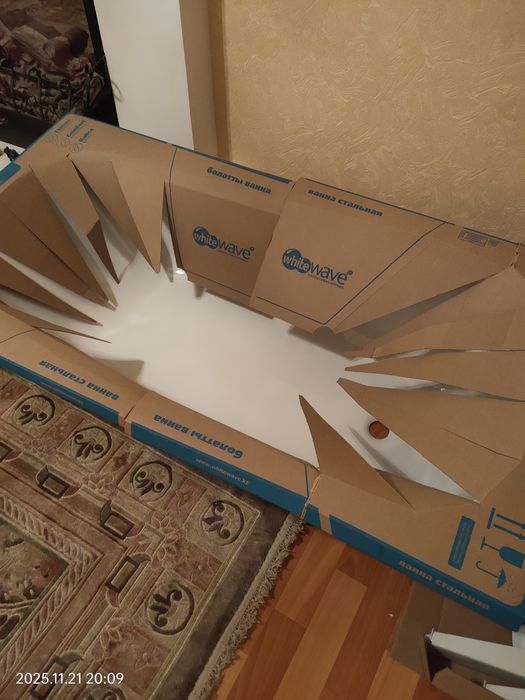 Продам новую стальную ванну