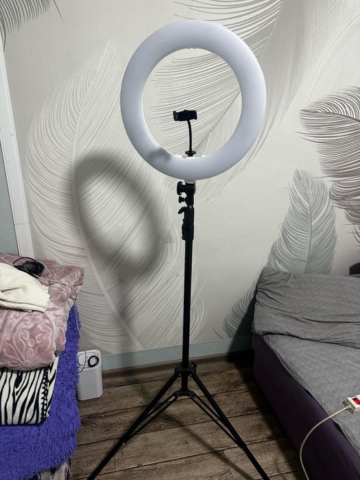 Профессиональная кольцевая лампа Color light