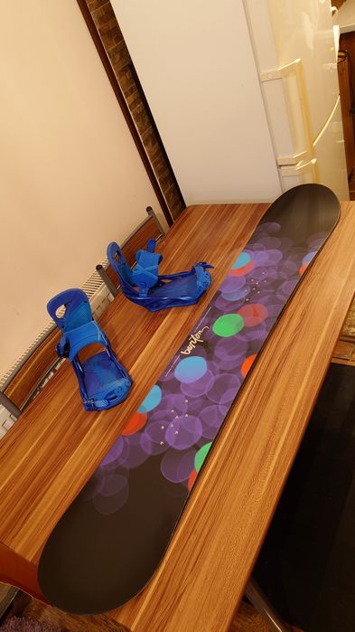 Placa Snowboard Burton Feather 149cm cu legaturi Burton Lexa S/M fete