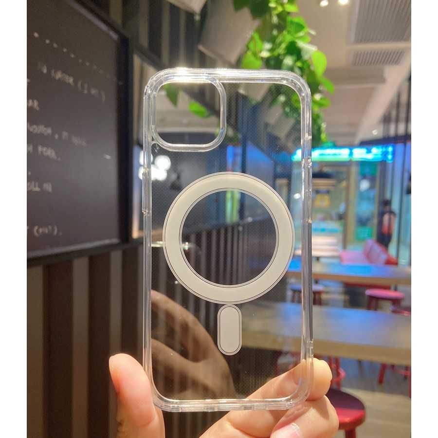 Husa gel MagSafe + Folie sticla ecran APPLE iPhone 13 Pro Max 12 mini