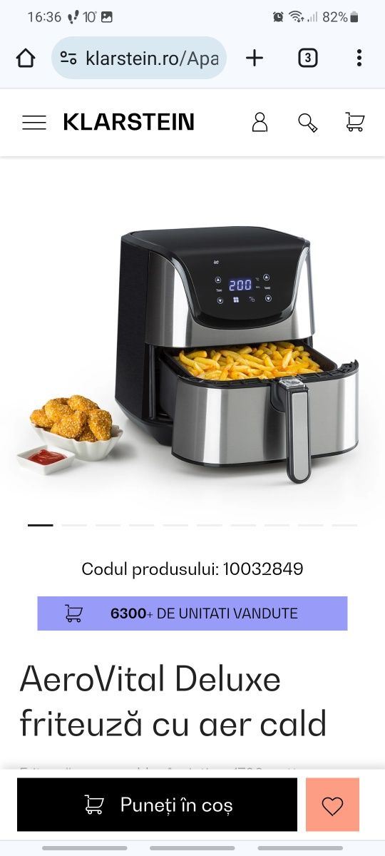 De vanzare air fryer 5,4 L