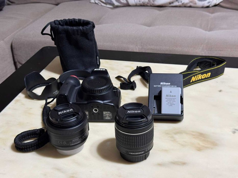 Nikon D3400 + 18–55mm VR + чанта