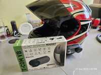 Casca moto agv cu sistem de comunicatie