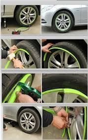 inele plastic protectie de jante aliaj albastre,rosii,negru,verde