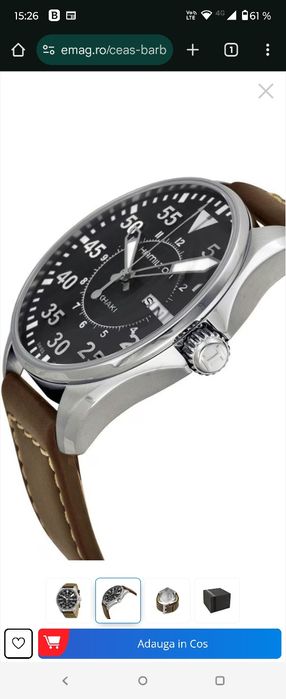 Ceas HAMILTON Khaki Aviation Pilot Day-date, original . Swiss Made